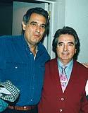 Con Plácido Domingo, algo más jóvenes